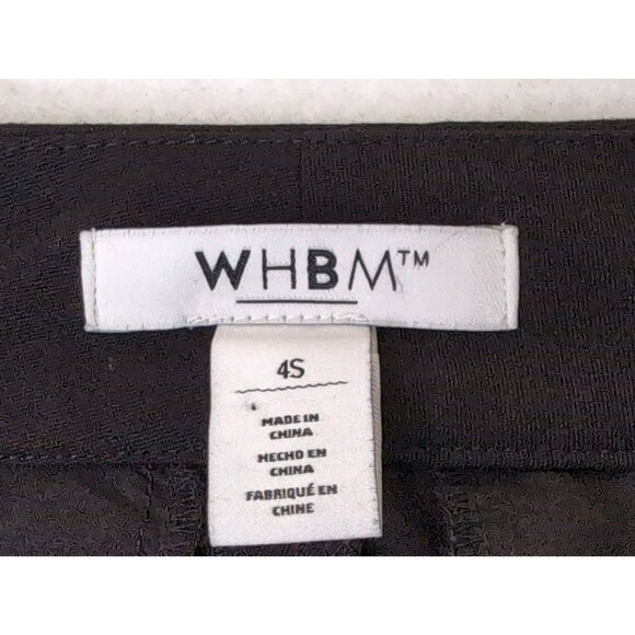 WHBM Trouser Pants Womens 4 Short Black Bootcut Stretch Pockets Career Capsule - Picture 6 of 10